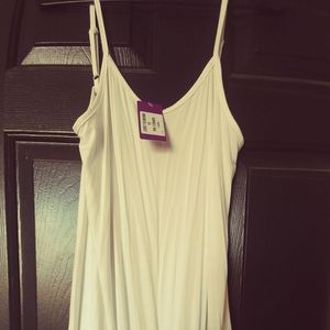 Black/white tank dress